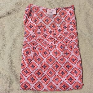 Sleeveless Patterned Shirt